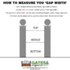 how to measure metal path gate
