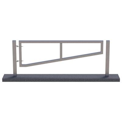 single swing car traffic park barrier_compressed