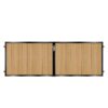 McAdam Short Composite Driveway Gate - Golden Oak Light Brown_c