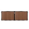McAdam Short Composite Driveway Gate - Mahogany - Dark Brown_c