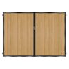 mcadam tall composite driveway gate golden oak