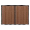 mcadam tall composite driveway gate mahogany