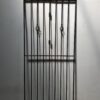 Black wrought iron side gate