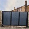 Composite Bi Fold Gates Black Grey (6)