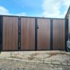 Composite Bi Fold Gates Black Mahogany