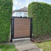 Composite Path Garden Gate Black Brown