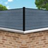 composite fence wall top 7016 anthracite grey