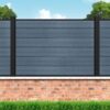 next gen composite fencing wall top kit 7016 anthracite grey