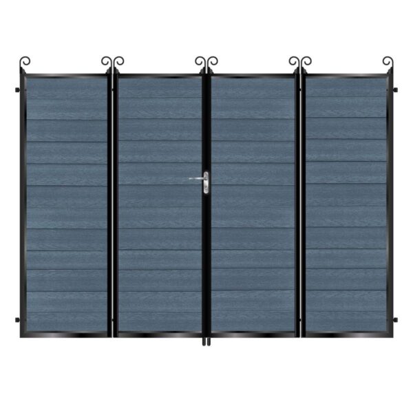 Armstrong Composite Bi Fold Gate - 7016 Anthracite Grey_c