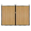 Armstrong Tall Composite Driveway Gate - Golden Oak Light Brown_c