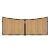 Boyd Short Composite Driveway Gate - Golden Oak Light Brown_c