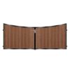 Boyd Short Composite Driveway Gate - Mahogany - Dark Brown_c