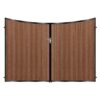 Boyd Tall Composite Driveway Gate - Mahogany - Dark Brown- C