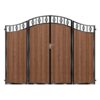 Campbell Composite Bi Fold Gate - Mahogany - Dark Brown_c