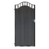 Campbell Tall Composite Side Gate - Black_c