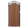 Campbell Tall Composite Side Gate - Mahogany - Dark Brown_c