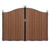 Donaldson Tall Composite Driveway Gate - Mahogany - Dark Brown_c