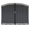 Douglas Tall Composite Driveway Gate - Black_c