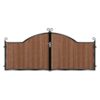 Drummond Short Composite Driveway Gate - Mahogany - Dark Brown_c