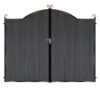 Drummond Tall Composite Driveway Gate - Black_c