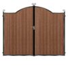 Drummond Tall Composite Driveway Gate - Mahogany - Dark Brown_c