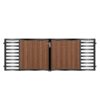 Edwards Short Composite Driveway Gate - Mahogany - Dark Brown_c