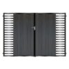 Edwards Tall Composite Driveway Gate - Black_c