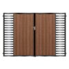 Edwards Tall Composite Driveway Gate - Mahogany - Dark Brown_c