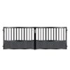 Evans Short Composite Driveway Gate - Black_c