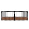 Evans Short Composite Driveway Gate - Mahogany - Dark Brown_c