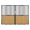 Evans Tall Composite Driveway Gate - Golden Oak Light Brown_c
