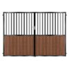 Evans Tall Composite Driveway Gate - Mahogany - Dark Brown_c