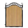 Farquhar Composite Garden Gate - Golden Oak Light Brown_c