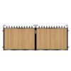 Fraser Short Composite Driveway Gate - Golden Oak Light Brown_c