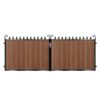 Fraser Short Composite Driveway Gate - Mahogany - Dark Brown_c