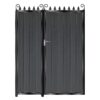 Fraser Tall Composite Side Gates & Fixed Panel - Black_c