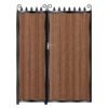 Fraser Tall Composite Side Gates & Fixed Panel - Mahogany - Dark Brown_c