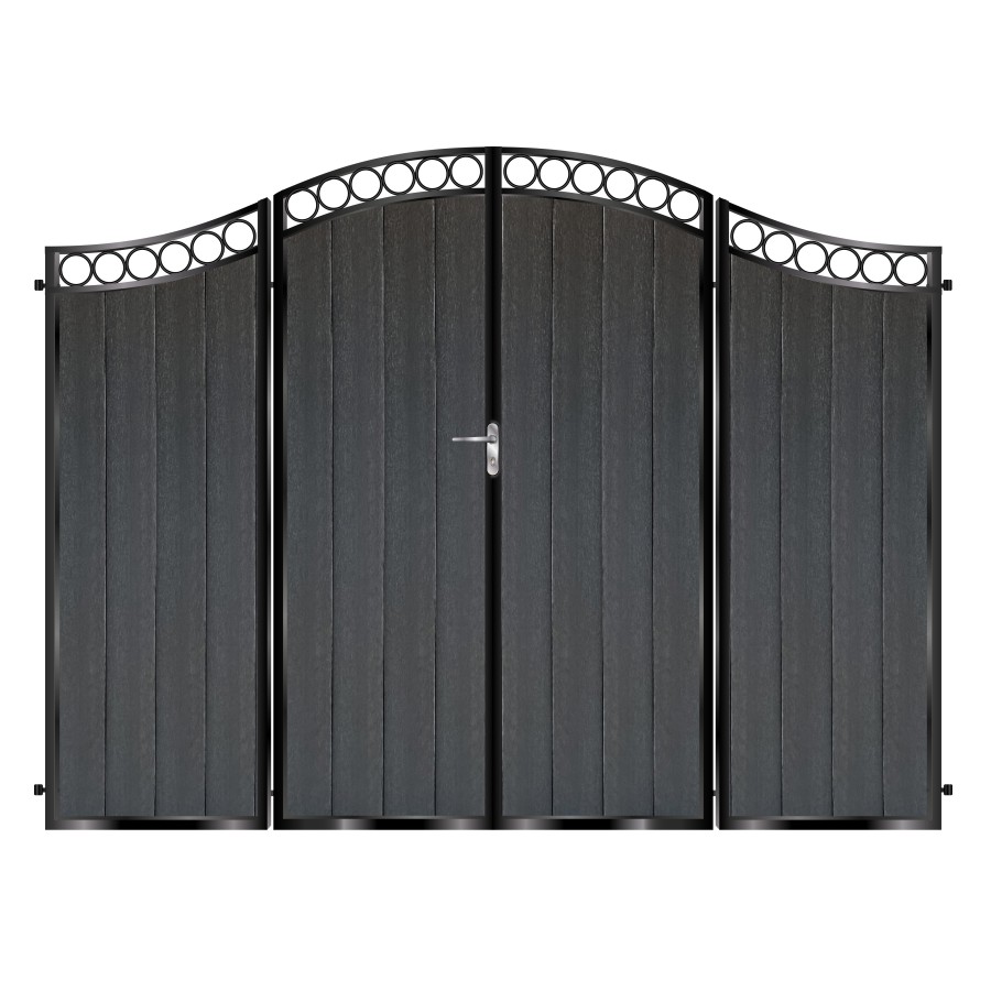 Graham Composite Bi Fold Gate - Black_c