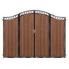 Graham Composite Bi Fold Gate - Mahogany - Dark Brown_c