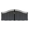 Graham Short Composite Driveway Gate - Black_c