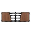 Harris Short Composite Driveway Gate - Mahogany - Dark Brown_c