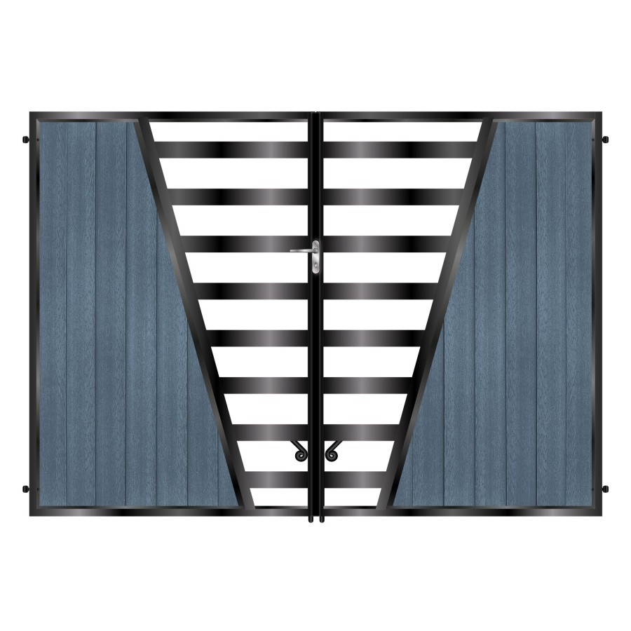 Harris Tall Composite Driveway Gate - 7016 Anthracite Grey_c