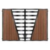 Harris Tall Composite Driveway Gate - Mahogany - Dark Brown_c