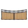 Johnson Short Composite Driveway Gate - Golden Oak Light Brown_c