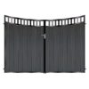 Johnson Tall Composite Driveway Gate - Black_c
