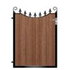 Lamont Composite Garden Gate - Mahogany - Dark Brown_c