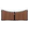 Lamont Short Composite Driveway Gate - Mahogany - Dark Brown_c