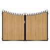 Lamont Tall Composite Driveway Gate - Golden Oak Light Brown_c