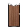 Lamont Tall Composite Side Gate - Mahogany - Dark Brown_c