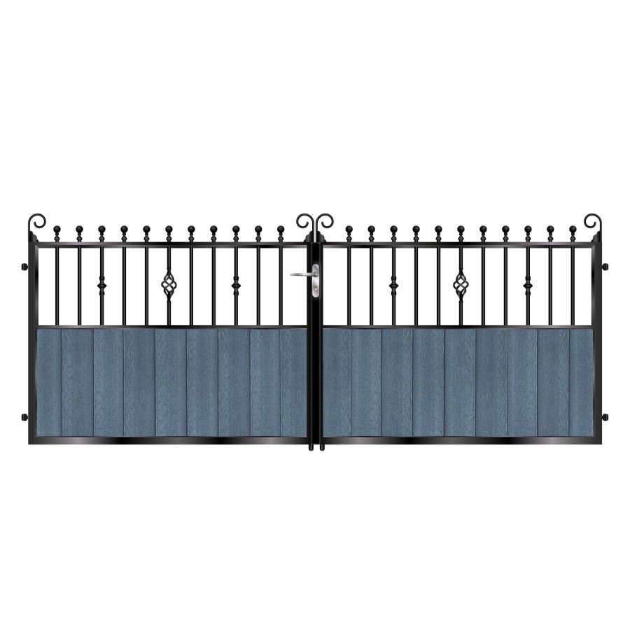 Lindsay Short Composite Driveway Gate - 7016 Anthracite Grey_c